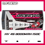 GNB GAONENG 8000MAH 4S 4 S2P 15,2 V 150C Hardcase 5mm Bullet RC LiPo Batterie für RC Car Racing LiHV HV Hochspannung im Maßstab 1:8 1/8